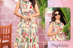 Shruti Suits Spark Vol 3 Rayon Printed & Handwork Long Dresses Style Kurti Collection (6)