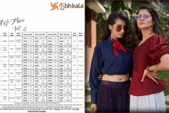 Shubhkala Frill & Flare Vol 02 Designer Crop Top Collection Design 1531 to 1538
