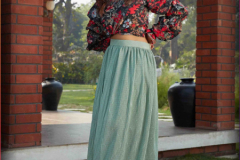 Shubhkala Frill & Flare Vol 2 Croptop with Skirt Design 1531 to 1538 Series (9)