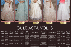 Shubhkala Guldasta Vol 6 Designer Bridal Lehenga Choli Design 1301 to 1305 Series (5)