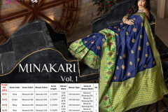 Shubhvastra Minakari Vol 01 Silk Saree Collection Design 5171 to 5174