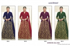 Simran-Silver By Aashirwad Heavy Banglori Silk Suits 5