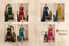 Swagat Rosie Designer Georgette Salwar Suit Design 101 to 107 Series (5)