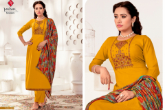 Tanishk Fashion Azeera Rayon Slub Salwar Suits Collection Design 1001 to 1008 Series (6)