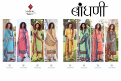 Tanishk Fashion Bandhani Lawn Cambric Print Design 16001 to 16008