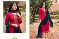 Tanishk Fashion Royal Silk Vol 13 Crepe Salwar Suits Design 3601 to 3608 Series (3)