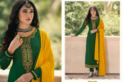 Tanishk Fashion Royal Silk Vol 13 Crepe Salwar Suits Design 3601 to 3608 Series (7)