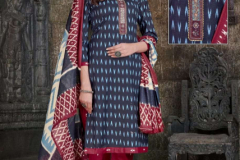 Tara Textile Ikkat Tie Special Vol 01 Pure Lawn Cotton With Printed Salwar Suit Collection Design 101 to 112 Series (7)