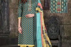 Tara Textile Ikkat Tie Special Vol 01 Pure Lawn Cotton With Printed Salwar Suit Collection Design 101 to 112 Series (9)