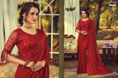 TFH Saree Sandal Wood Vol 07 Georgette Design 701 to 718 9