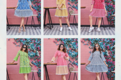 Tips & Tops Fusion Cotton Prints Tunic Type Kurti Collection Design 01 to 06 Series (2)