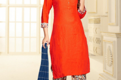 Tunic House Patiyala Rani 3 Viscose Kurti With Bottom Design 2076 to 2079 Series (4)