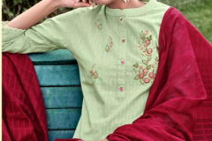 Tunic House Rooh Cotton Top With Bottom & Dupatta Collection Design 3301 to 3304 Series (1)