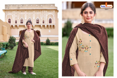 Tunic House Rooh Cotton Top With Bottom & Dupatta Collection Design 3301 to 3304 Series (4)