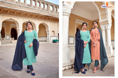 Tunic House Rooh Cotton Top With Bottom & Dupatta Collection Design 3301 to 3304 Series (6)