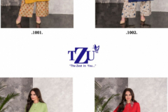 TZU Life Style Nova Vol 02 Cotton Slub Kurti With Plazzo 1001 to 1004 Series (5)