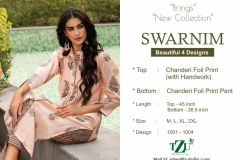 TZU Life Style Swarnim Diamond Silk Kurti Design 1001 to 1004 8