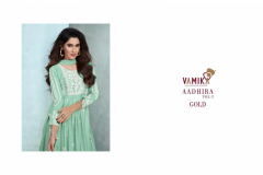 Vamika Aadhira Vol 3 Gold Narya Style Kurti With Bottom & Dupatta Collection Design 1105-F to 1105-J Series (8)