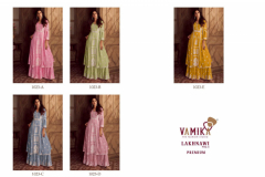 Vamika Lakhnavi Vol 4 Premium Rayon Kurti Palazzo With Dupatta Collection Design 1023-A to 1023-E Series (2)