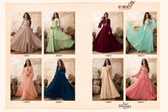 Vamika Sui Dhaaga Vol 03 Gown Semi Georgette Design 18017 to 18024