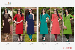 Vardan Designer Cloud Vol 2 Cotton Kurti Design 321 to 326 Series (9)