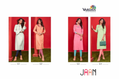Vardan Designer Jaam Vol 01 Cotton Kurtis Design 51 to 54 1