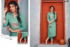 Vardan Designer Jhumka Vol 1 Kurti With Pant Design Reyon Fabric 5