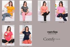 Vastrikaa Comfy Vol 05 Night Wear Design 501 to 506 Series 4