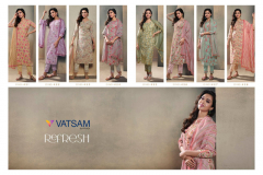 Vatsam Refresh Linen Digital Print Kurti With Bottom & Dupatta Collection Design 721 to 728 Series (6)