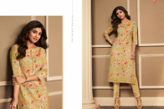 Vatsam Shilpa Linen Kiurti & Bottom Collection Design 151 to 157 Series (6)