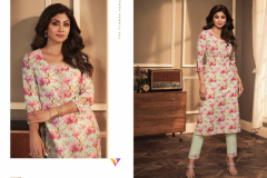 Vatsam Shilpa Linen Kiurti & Bottom Collection Design 151 to 157 Series (7)