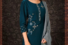 Vink Harmony Viscose Silk Kurtis Plazzo With Jacquard Dupatta Design 941 to 946 1