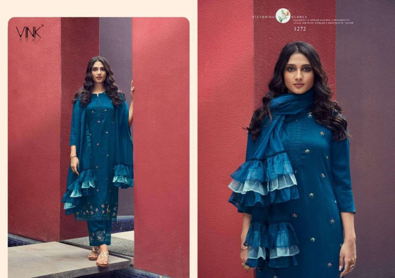 Buy online Indigo Kurti With Bell Sleeves And Ruffles from Kurta Kurtis for  Women by Vyaana for ₹999 at 17% off | 2024 Limeroad.com