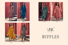 Vink Ruffles Silk Kurti With Bottom & Dupatta Design 1271 to 1276 Series (3)