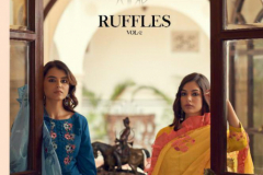 Vink Ruffles Silk Kurti With Bottom & Dupatta Design 1411 to 1416 Series (1)