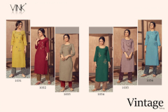 Vink Vintage Vol 04 Pure Viscose Muslin Kurti With Bottom 1031 to 1036 Series (3)