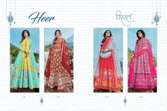 Virasat Heer Patola Designer Gown Design 1001 to 1004 Series (8)