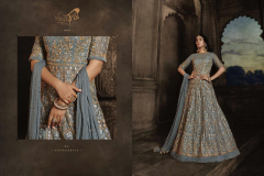 Vouch Fashion 8801 Series Moh Georgette Net Santoon Gown Dress Design 8801 to 8807 1