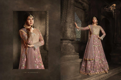 Vouch Fashion 8801 Series Moh Georgette Net Santoon Gown Dress Design 8801 to 8807 2