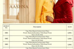 Vouch Fashion Aashna Design 1001-1007 Series Long Designer Party Wear Kurti (16)