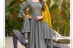 Woogle Pritam Rayon Weaving Kurti With Bottom & Dupatta Collection Design 1001 to 1006 Series (4)