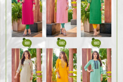 Woogle Sparkle Rayon Two Tone Straight Kurti Collection Design 1001 to 1006 Series (10)