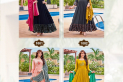 Wooglee Aaradhya Rayon Print With Embroidery Work Kurti With Dupatta Collection Design 1001 to 1004 Series (2)