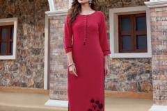 Wooglee Barbella 8 Heavy Rayon Kurti Design 2054 to 2059 Series (2)