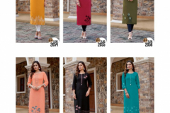 Wooglee Barbella 8 Heavy Rayon Kurti Design 2054 to 2059 Series (4)