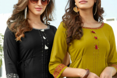 Wooglee Barella Vol 4 Rayon Handwork Kurti Collection Design 2024 to 2031 Series (1)