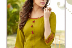 Wooglee Barella Vol 4 Rayon Handwork Kurti Collection Design 2024 to 2031 Series (8)