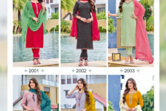 Wooglee Nikhar Viscose Silk Kurti With Bottom & Dupatta Collection Design 2001 to 2006 Series (9)