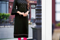 Wooglee Raas Heavy Rayon Straight Kurti Collection Design 5001 to 5006 Series (8)