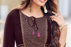 Wooglee Saanvi Rayon Wrincle With Embroidery Work Kurti Design 4001 to 4006 Series (1)